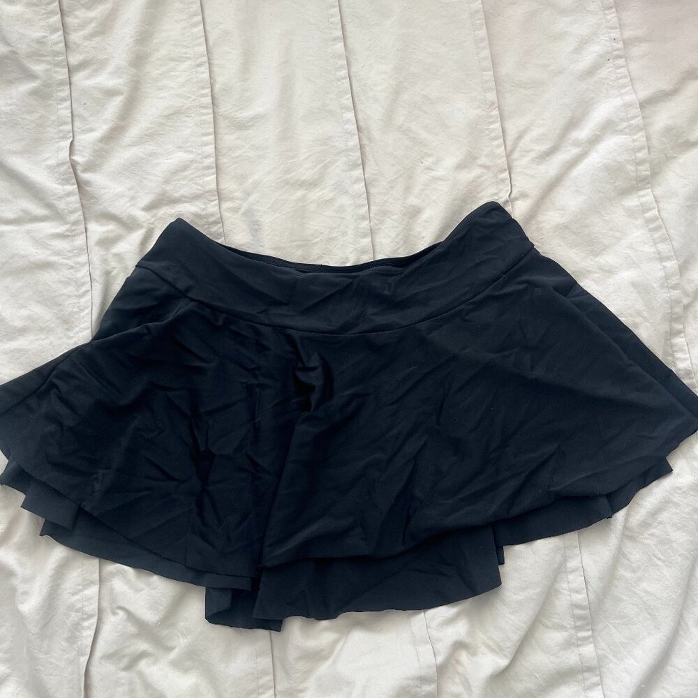 Theatricals Black Nylon Pull-on Ballet Skirt - SIZE XL